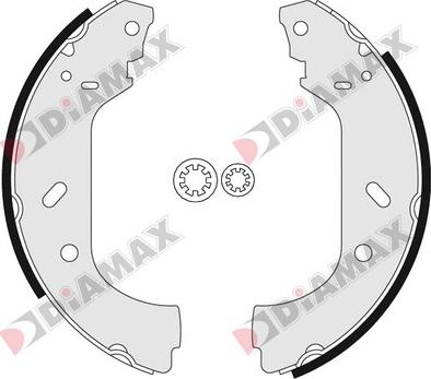 Diamax N01034 - Bremžu loku komplekts adetalas.lv