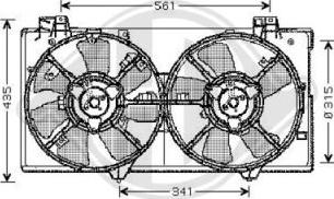 Diederichs 5625102 - Ventilators, Motora dzesēšanas sistēma adetalas.lv