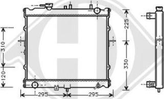 Diederichs 8652086 - Radiators, Motora dzesēšanas sistēma adetalas.lv