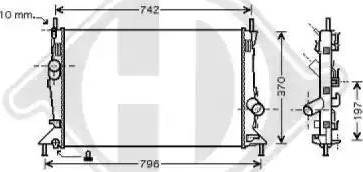 Diederichs 8146503 - Radiators, Motora dzesēšanas sistēma adetalas.lv