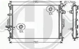 Diederichs 8142806 - Radiators, Motora dzesēšanas sistēma adetalas.lv