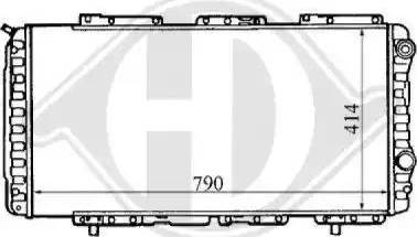 Diederichs 8109201 - Radiators, Motora dzesēšanas sistēma adetalas.lv