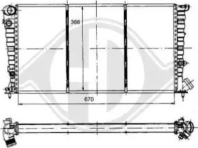 Diederichs 8104116 - Radiators, Motora dzesēšanas sistēma adetalas.lv