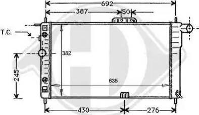 Diederichs 8106101 - Radiators, Motora dzesēšanas sistēma adetalas.lv