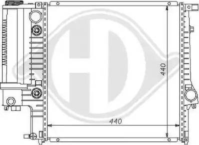 Diederichs 8102103 - Radiators, Motora dzesēšanas sistēma adetalas.lv