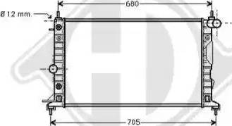 Diederichs 8182406 - Radiators, Motora dzesēšanas sistēma adetalas.lv