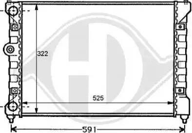 Diederichs 8138104 - Radiators, Motora dzesēšanas sistēma adetalas.lv