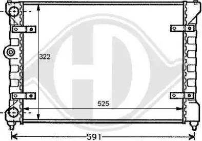 Diederichs 8138105 - Radiators, Motora dzesēšanas sistēma adetalas.lv