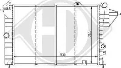 Diederichs 8125154 - Radiators, Motora dzesēšanas sistēma adetalas.lv