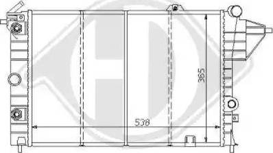 Diederichs 8125152 - Radiators, Motora dzesēšanas sistēma adetalas.lv