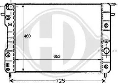 Diederichs 8125201 - Radiators, Motora dzesēšanas sistēma adetalas.lv