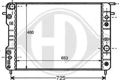 Diederichs 8125202 - Radiators, Motora dzesēšanas sistēma adetalas.lv