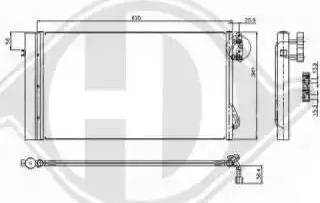 Diederichs 8128004 - Radiators, Motora dzesēšanas sistēma adetalas.lv