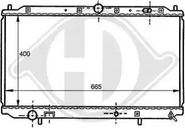 Diederichs 8122147 - Radiators, Motora dzesēšanas sistēma adetalas.lv