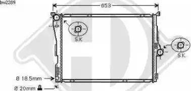 Diederichs 8127502 - Radiators, Motora dzesēšanas sistēma adetalas.lv