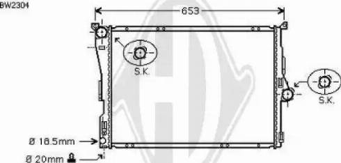 Diederichs 8127510 - Radiators, Motora dzesēšanas sistēma adetalas.lv