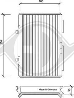 Diederichs DCI0052 - Filtrs, Salona telpas gaiss adetalas.lv