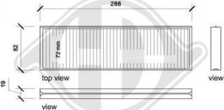 Diederichs DCI0189S - Filtrs, Salona telpas gaiss adetalas.lv