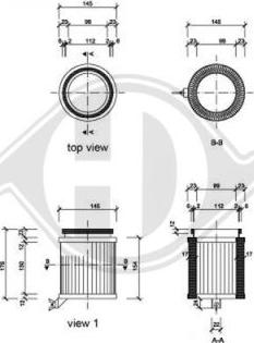 Diederichs DCI0826S - Filtrs, Salona telpas gaiss adetalas.lv