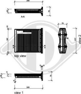 Diederichs DCI0827 - Filtrs, Salona telpas gaiss adetalas.lv