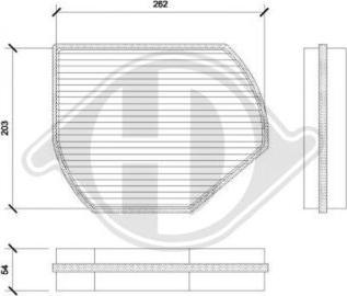 Diederichs DCI1800 - Filtrs, Salona telpas gaiss adetalas.lv