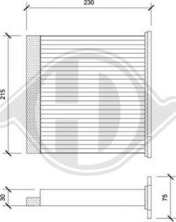 Diederichs DCI1202 - Filtrs, Salona telpas gaiss adetalas.lv