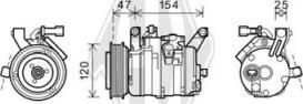 Diederichs DCK1151 - Kompresors, Gaisa kond. sistēma adetalas.lv