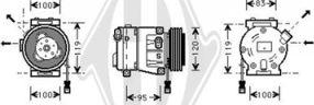 Diederichs DCK1209 - Kompresors, Gaisa kond. sistēma adetalas.lv