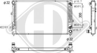 Diederichs DCM1456 - Radiators, Motora dzesēšanas sistēma adetalas.lv