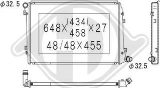 Diederichs DCM3446 - Radiators, Motora dzesēšanas sistēma adetalas.lv