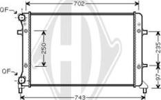 Diederichs DCM3440 - Radiators, Motora dzesēšanas sistēma adetalas.lv