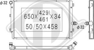 Diederichs DCM3443 - Radiators, Motora dzesēšanas sistēma adetalas.lv