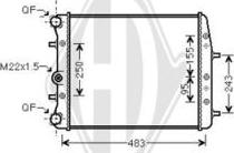 Diederichs DCM3562 - Radiators, Motora dzesēšanas sistēma adetalas.lv