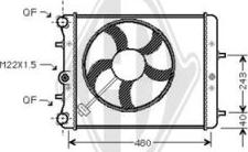 Diederichs DCM3567 - Radiators, Motora dzesēšanas sistēma adetalas.lv