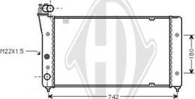 Diederichs DCM3008 - Radiators, Motora dzesēšanas sistēma adetalas.lv