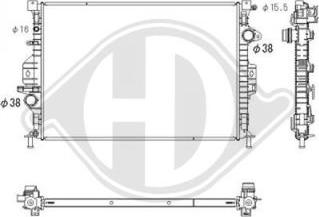 Diederichs DCM3855 - Radiators, Motora dzesēšanas sistēma adetalas.lv