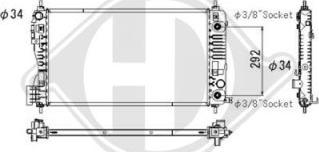 Diederichs DCM2612 - Radiators, Motora dzesēšanas sistēma adetalas.lv