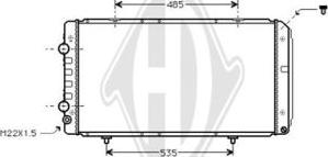 Diederichs DCM2750 - Radiators, Motora dzesēšanas sistēma adetalas.lv