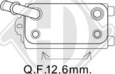 Diederichs DCO1081 - Eļļas radiators, Motoreļļa adetalas.lv