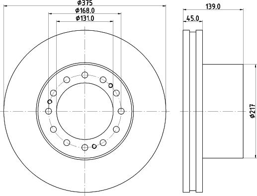 DT Spare Parts 030202131482 - Bremžu diski adetalas.lv