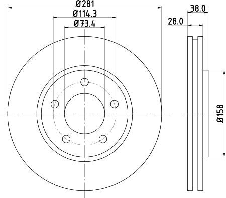 DON PCD14632 - Bremžu diski adetalas.lv