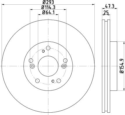 DON PCD14372 - Bremžu diski adetalas.lv