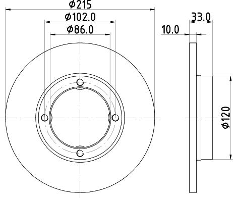 DON PCD16572 - Bremžu diski adetalas.lv