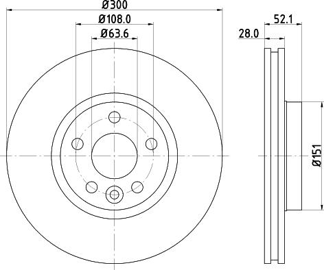 DON PCD10542 - Bremžu diski adetalas.lv