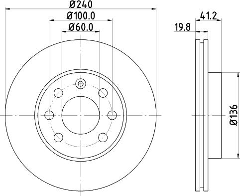 DON PCD10582 - Bremžu diski adetalas.lv