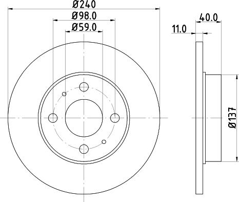 DON PCD10172 - Bremžu diski adetalas.lv