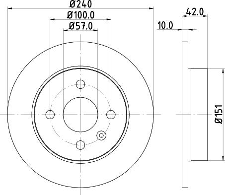 DON PCD10262 - Bremžu diski adetalas.lv