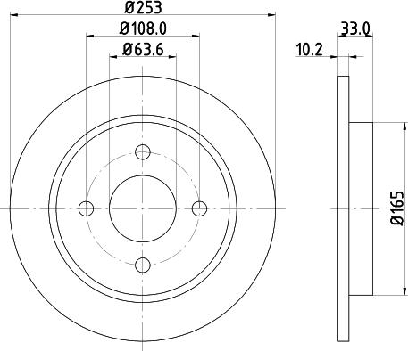 DON PCD10722 - Bremžu diski adetalas.lv