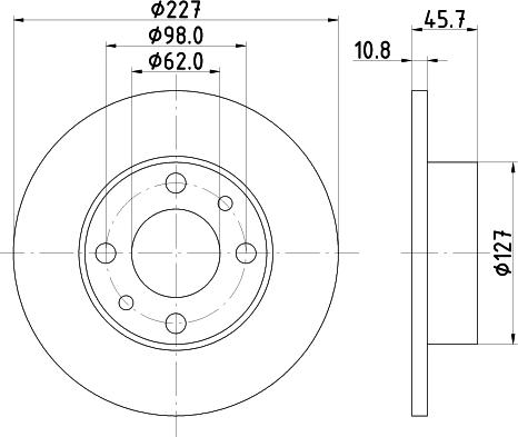 Blue Print ADL144337 - Bremžu diski adetalas.lv