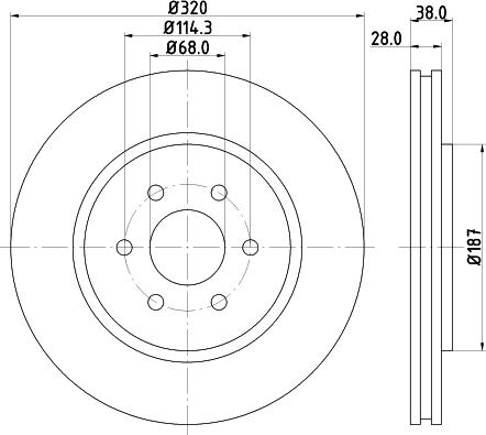 DON PCD12511 - Bremžu diski adetalas.lv